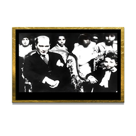 Gazi Mustafa Kemal Atatürk ÖZEL SERİ^# Miyrem  Design Cam Tablo Model: 203