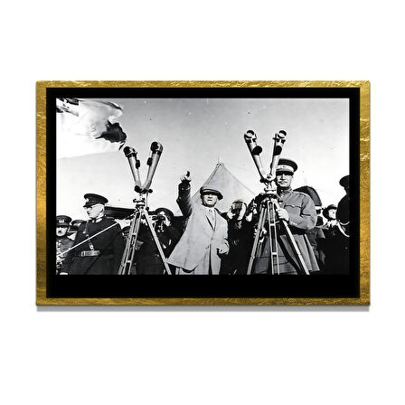 Gazi Mustafa Kemal Atatürk ÖZEL SERİ^# Miyrem  Design Cam Tablo Model: 204