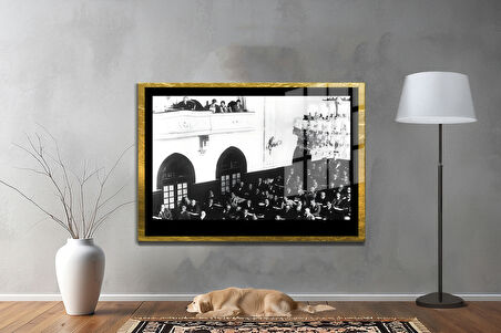 Gazi Mustafa Kemal Atatürk ÖZEL SERİ^# Miyrem  Design Cam Tablo Model: 205