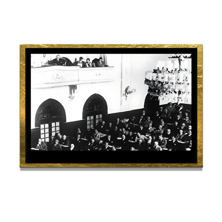 Gazi Mustafa Kemal Atatürk ÖZEL SERİ^# Miyrem  Design Cam Tablo Model: 205