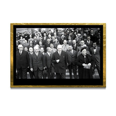 Gazi Mustafa Kemal Atatürk ÖZEL SERİ^# Miyrem  Design Cam Tablo Model: 213