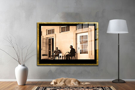 Gazi Mustafa Kemal Atatürk ÖZEL SERİ^# Miyrem  Design Cam Tablo Model: 214