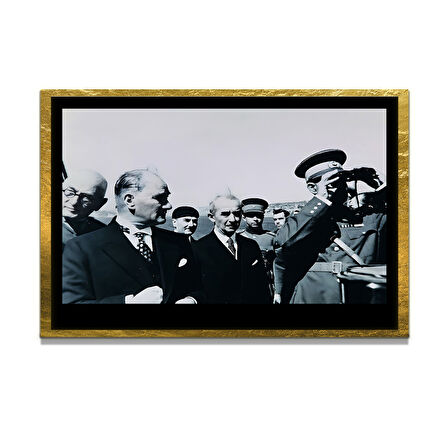 Gazi Mustafa Kemal Atatürk ÖZEL SERİ^# Miyrem  Design Cam Tablo Model: 217