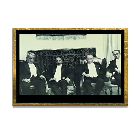 Gazi Mustafa Kemal Atatürk ÖZEL SERİ^# Miyrem  Design Cam Tablo Model: 219