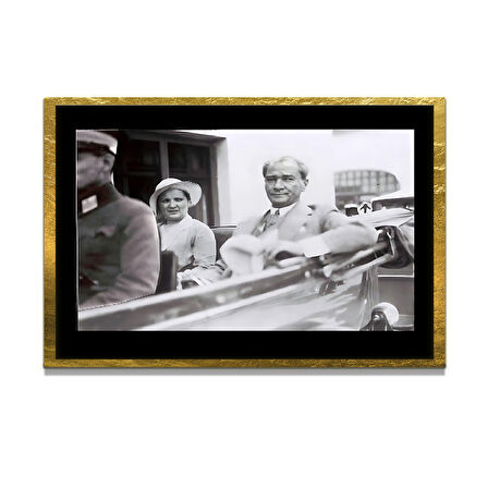 Gazi Mustafa Kemal Atatürk ÖZEL SERİ^# Miyrem  Design Cam Tablo Model: 222