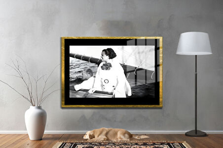 Gazi Mustafa Kemal Atatürk ÖZEL SERİ^# Miyrem  Design Cam Tablo Model: 224