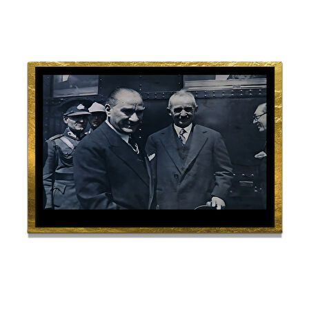 Gazi Mustafa Kemal Atatürk ÖZEL SERİ^# Miyrem  Design Cam Tablo Model: 230