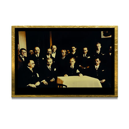 Gazi Mustafa Kemal Atatürk ÖZEL SERİ^# Miyrem  Design Cam Tablo Model: 236
