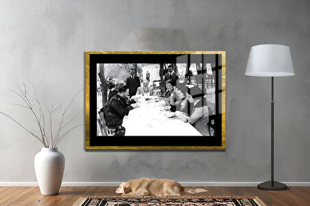 Gazi Mustafa Kemal Atatürk ÖZEL SERİ^# Miyrem  Design Cam Tablo Model: 239