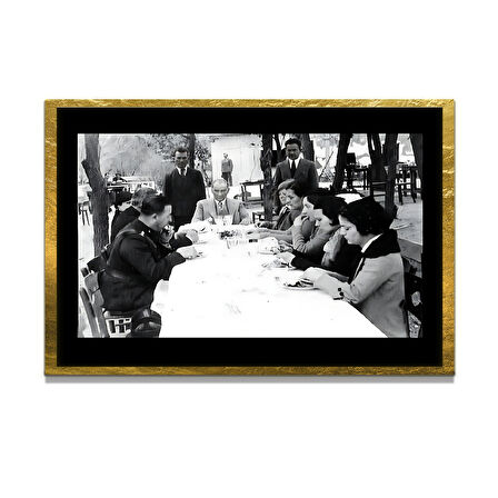 Gazi Mustafa Kemal Atatürk ÖZEL SERİ^# Miyrem  Design Cam Tablo Model: 239