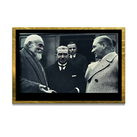 Gazi Mustafa Kemal Atatürk ÖZEL SERİ^# Miyrem  Design Cam Tablo Model: 242