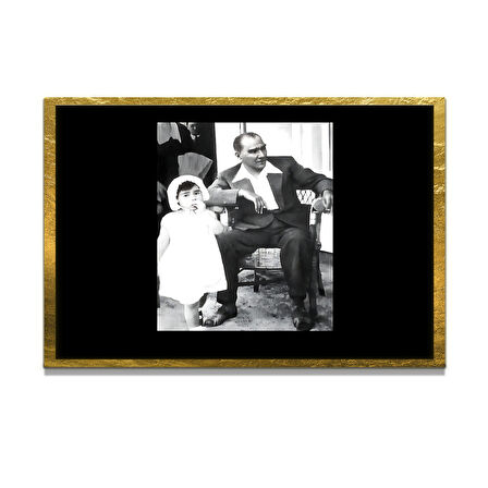 Gazi Mustafa Kemal Atatürk ÖZEL SERİ^# Miyrem  Design Cam Tablo Model: 243