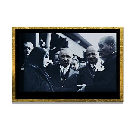 Gazi Mustafa Kemal Atatürk ÖZEL SERİ^# Miyrem  Design Cam Tablo Model: 244
