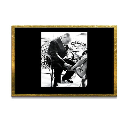 Gazi Mustafa Kemal Atatürk ÖZEL SERİ^# Miyrem  Design Cam Tablo Model: 245