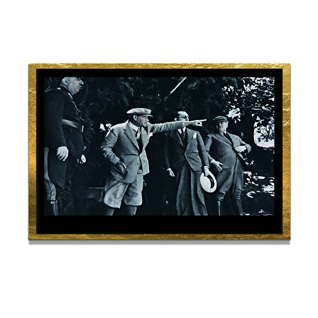 Gazi Mustafa Kemal Atatürk ÖZEL SERİ^# Miyrem  Design Cam Tablo Model: 246