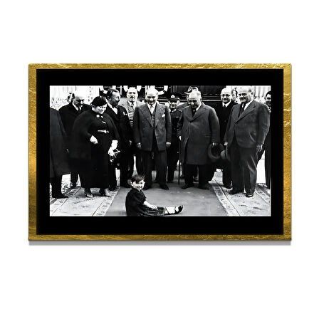 Gazi Mustafa Kemal Atatürk ÖZEL SERİ^# Miyrem  Design Cam Tablo Model: 247