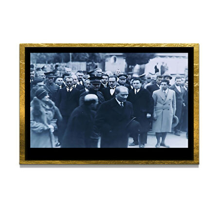 Gazi Mustafa Kemal Atatürk ÖZEL SERİ^# Miyrem  Design Cam Tablo Model: 248