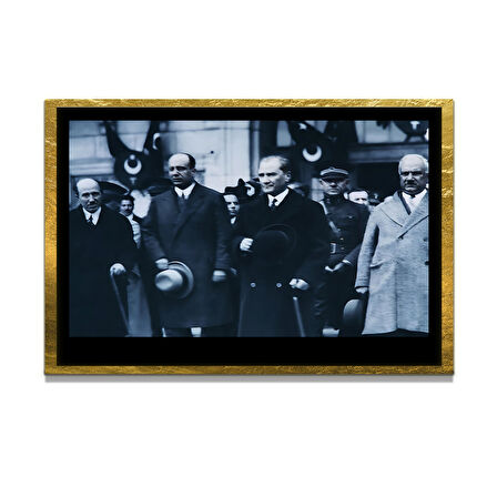 Gazi Mustafa Kemal Atatürk ÖZEL SERİ^# Miyrem  Design Cam Tablo Model: 250