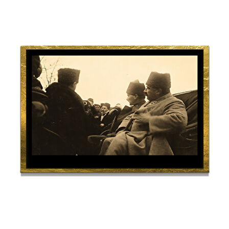 Gazi Mustafa Kemal Atatürk ÖZEL SERİ^# Miyrem  Design Cam Tablo Model: 254