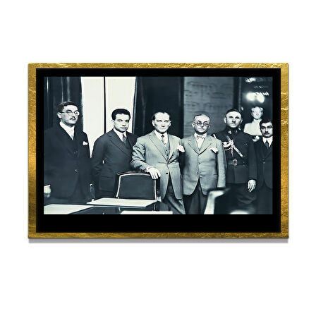 Gazi Mustafa Kemal Atatürk ÖZEL SERİ^# Miyrem  Design Cam Tablo Model: 256