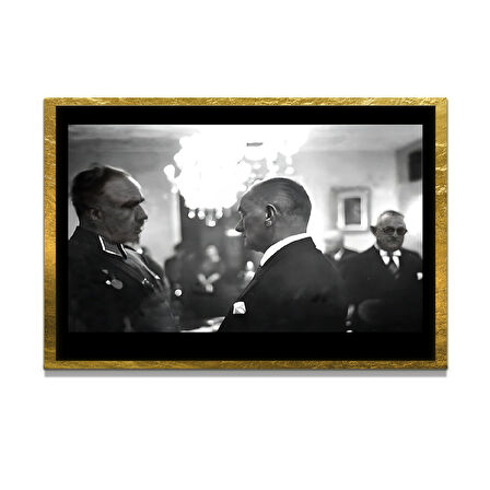 Gazi Mustafa Kemal Atatürk ÖZEL SERİ^# Miyrem  Design Cam Tablo Model: 257