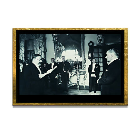 Gazi Mustafa Kemal Atatürk ÖZEL SERİ^# Miyrem  Design Cam Tablo Model: 259