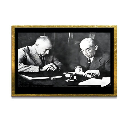 Gazi Mustafa Kemal Atatürk ÖZEL SERİ^# Miyrem  Design Cam Tablo Model: 260