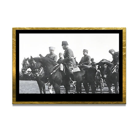 Gazi Mustafa Kemal Atatürk ÖZEL SERİ^# Miyrem  Design Cam Tablo Model: 261