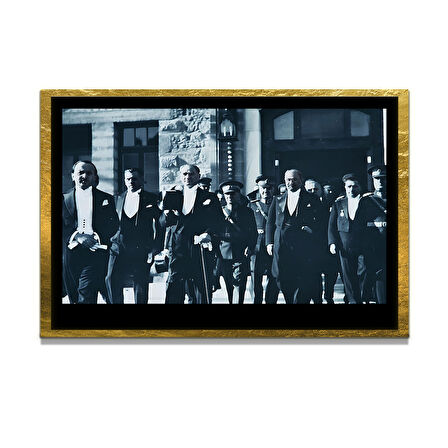 Gazi Mustafa Kemal Atatürk ÖZEL SERİ^# Miyrem  Design Cam Tablo Model: 263