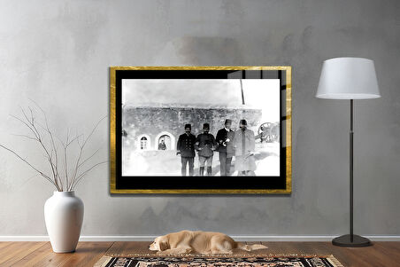 Gazi Mustafa Kemal Atatürk ÖZEL SERİ^# Miyrem  Design Cam Tablo Model: 264