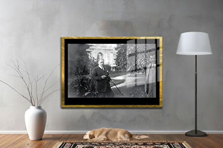 Gazi Mustafa Kemal Atatürk ÖZEL SERİ^# Miyrem  Design Cam Tablo Model: 270