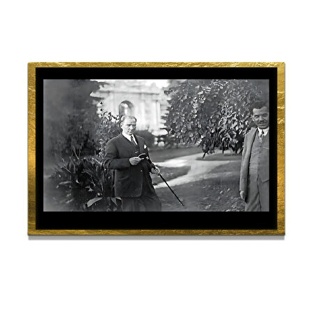 Gazi Mustafa Kemal Atatürk ÖZEL SERİ^# Miyrem  Design Cam Tablo Model: 270