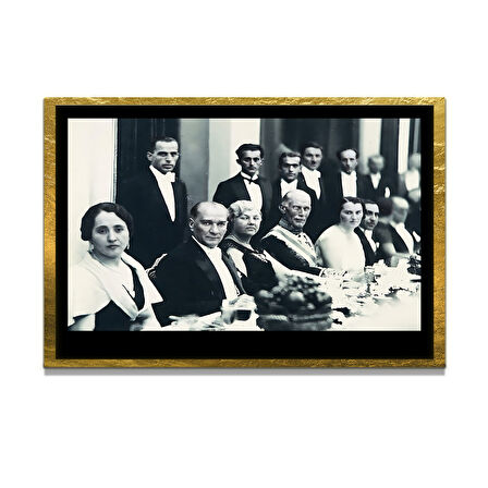 Gazi Mustafa Kemal Atatürk ÖZEL SERİ^# Miyrem  Design Cam Tablo Model: 271