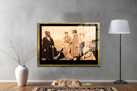 Gazi Mustafa Kemal Atatürk ÖZEL SERİ^# Miyrem  Design Cam Tablo Model: 273