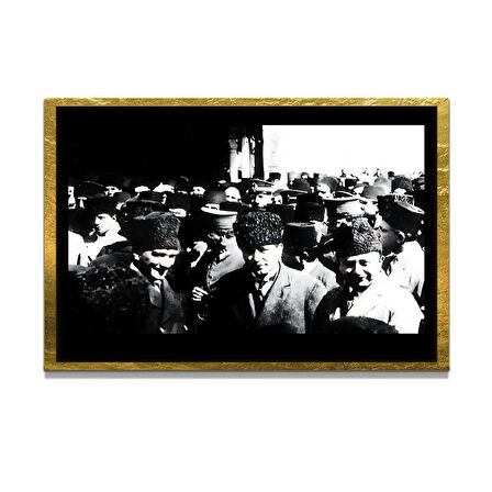 Gazi Mustafa Kemal Atatürk ÖZEL SERİ^# Miyrem  Design Cam Tablo Model: 274