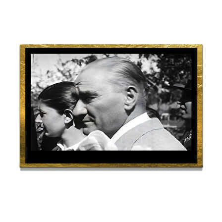 Gazi Mustafa Kemal Atatürk ÖZEL SERİ^# Miyrem  Design Cam Tablo Model: 279