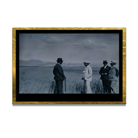 Gazi Mustafa Kemal Atatürk ÖZEL SERİ^# Miyrem  Design Cam Tablo Model: 283