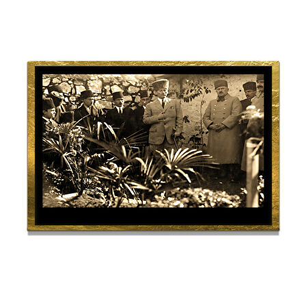 Gazi Mustafa Kemal Atatürk ÖZEL SERİ^# Miyrem  Design Cam Tablo Model: 285