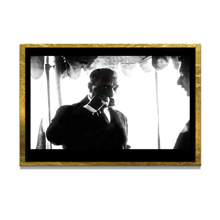 Gazi Mustafa Kemal Atatürk ÖZEL SERİ^# Miyrem  Design Cam Tablo Model: 288