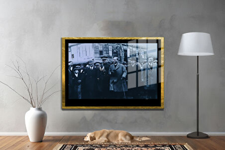 Gazi Mustafa Kemal Atatürk ÖZEL SERİ^# Miyrem  Design Cam Tablo Model: 289