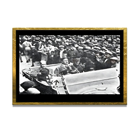 Gazi Mustafa Kemal Atatürk ÖZEL SERİ^# Miyrem  Design Cam Tablo Model: 290