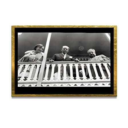 Gazi Mustafa Kemal Atatürk ÖZEL SERİ^# Miyrem  Design Cam Tablo Model: 293