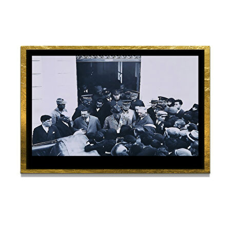 Gazi Mustafa Kemal Atatürk ÖZEL SERİ^# Miyrem  Design Cam Tablo Model: 296