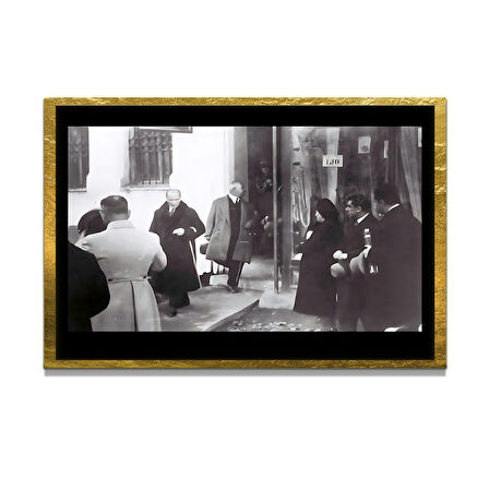 Gazi Mustafa Kemal Atatürk ÖZEL SERİ^# Miyrem  Design Cam Tablo Model: 297