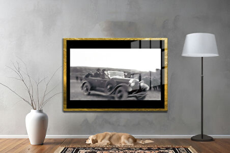 Gazi Mustafa Kemal Atatürk ÖZEL SERİ^# Miyrem  Design Cam Tablo Model: 303