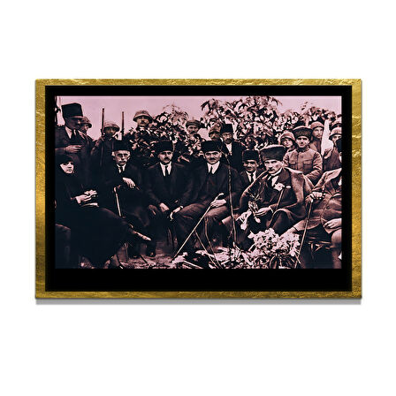 Gazi Mustafa Kemal Atatürk ÖZEL SERİ^# Miyrem  Design Cam Tablo Model: 306