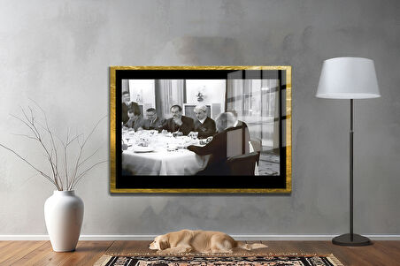 Gazi Mustafa Kemal Atatürk ÖZEL SERİ^# Miyrem  Design Cam Tablo Model: 309