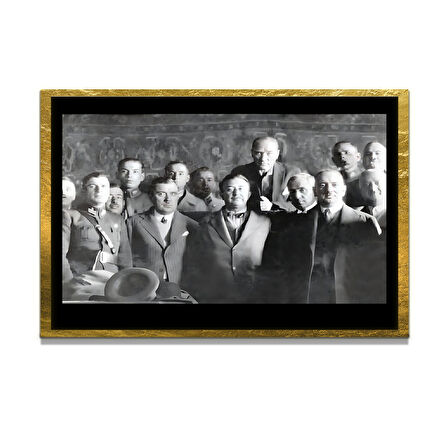 Gazi Mustafa Kemal Atatürk ÖZEL SERİ^# Miyrem  Design Cam Tablo Model: 311