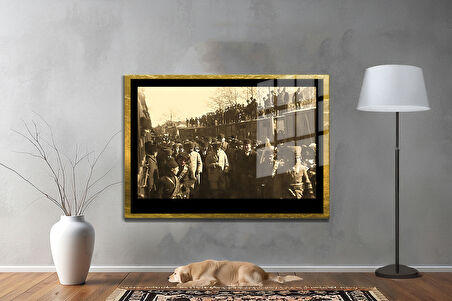 Gazi Mustafa Kemal Atatürk ÖZEL SERİ^# Miyrem  Design Cam Tablo Model: 317