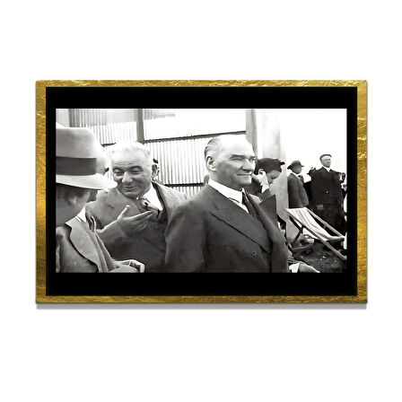 Gazi Mustafa Kemal Atatürk ÖZEL SERİ^# Miyrem  Design Cam Tablo Model: 318